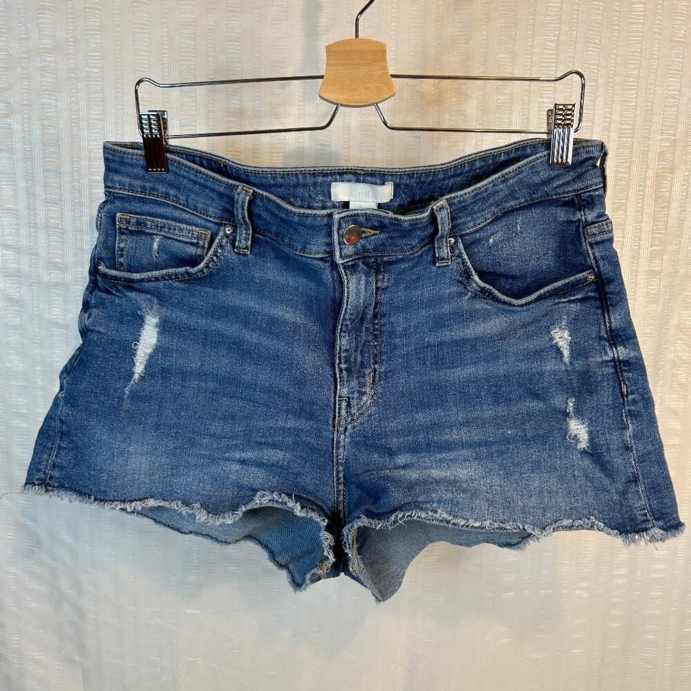 H&M Womens Sz 12 Short Denim Shorts